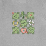 Checkered NICU St Patrick's Day T-Shirt - Image 8